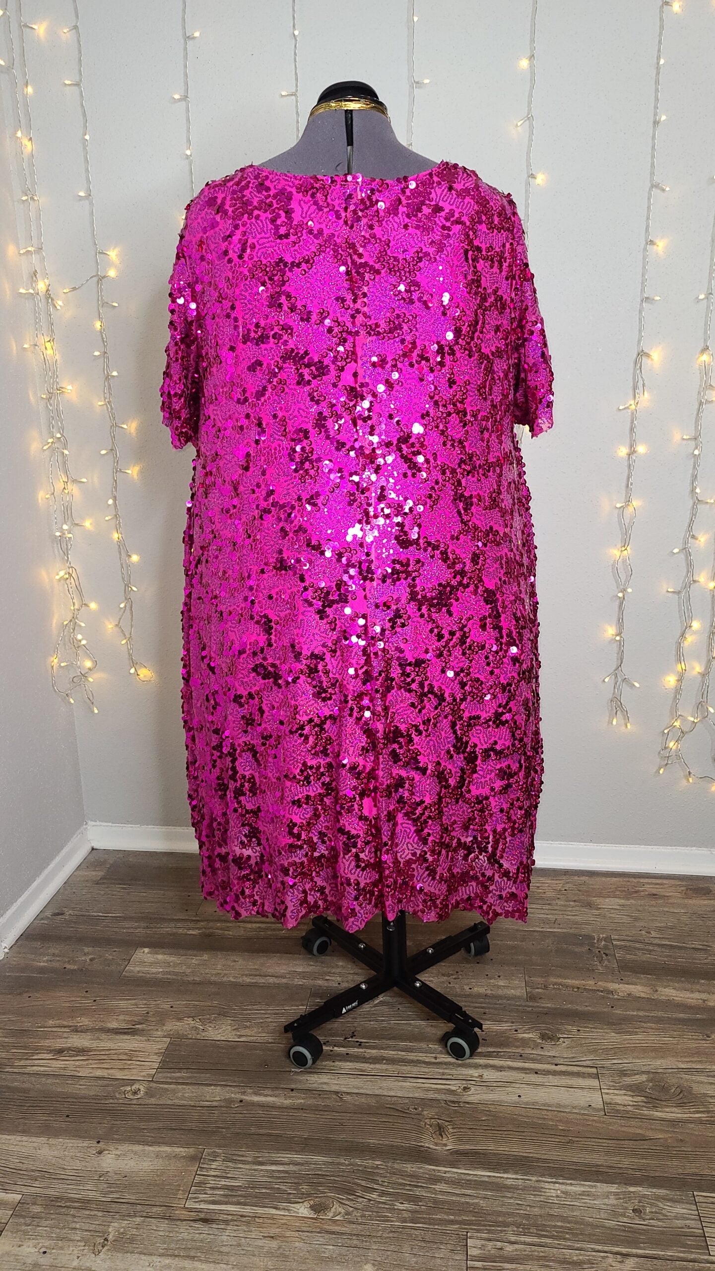 Plus Size Sequin Dress Pink Sequin Dress Christina Wells Designs