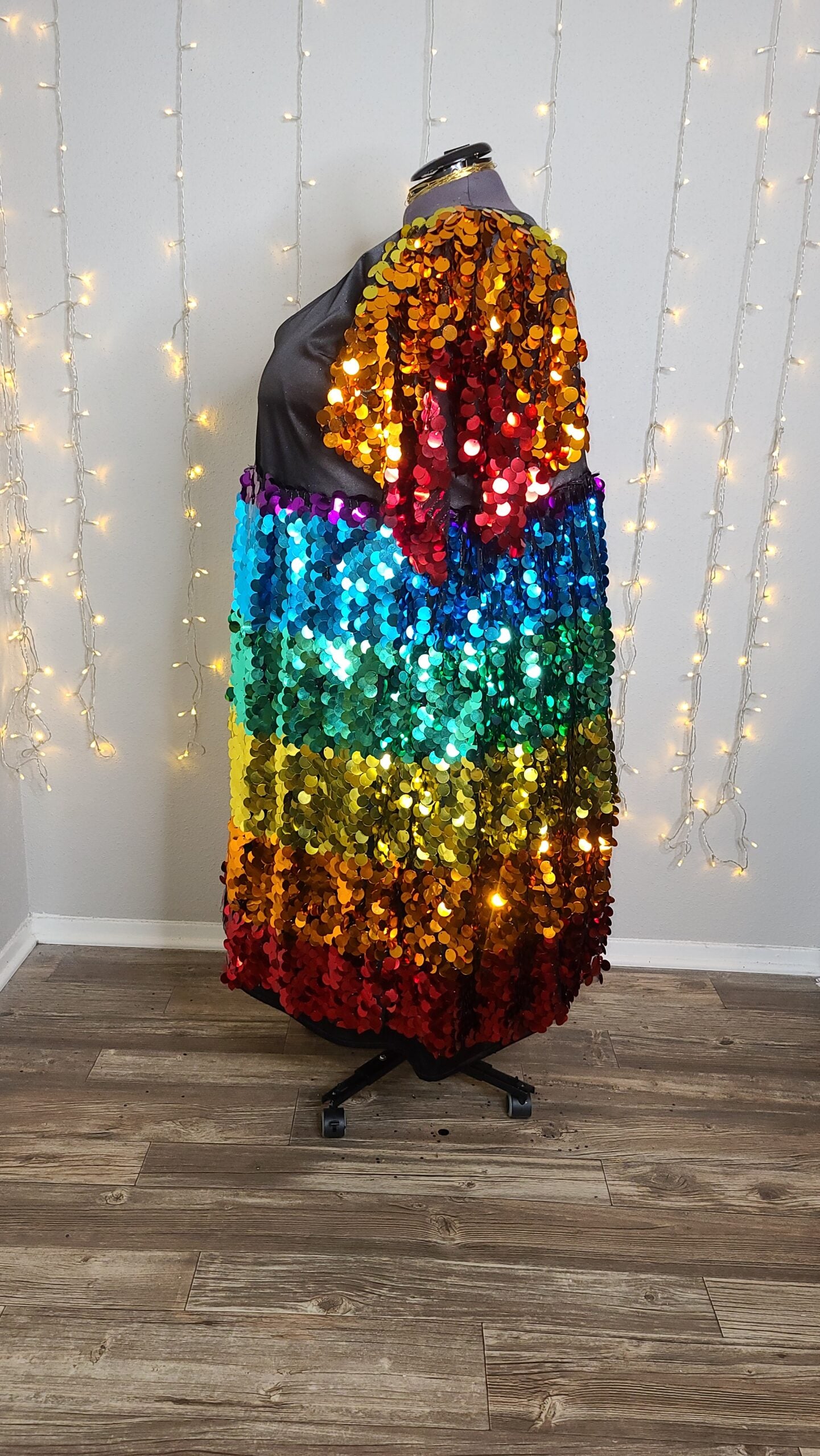 Plus Size Rainbow Sequin Dress Christina Wells Designs